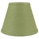 preview thumbnail 27 of 88, Hardback Faux Silk Conical Lamp Shade, 5 inch Top, 9 inch Bottom, 7 inch Slant Single - Khaki Green Burlap