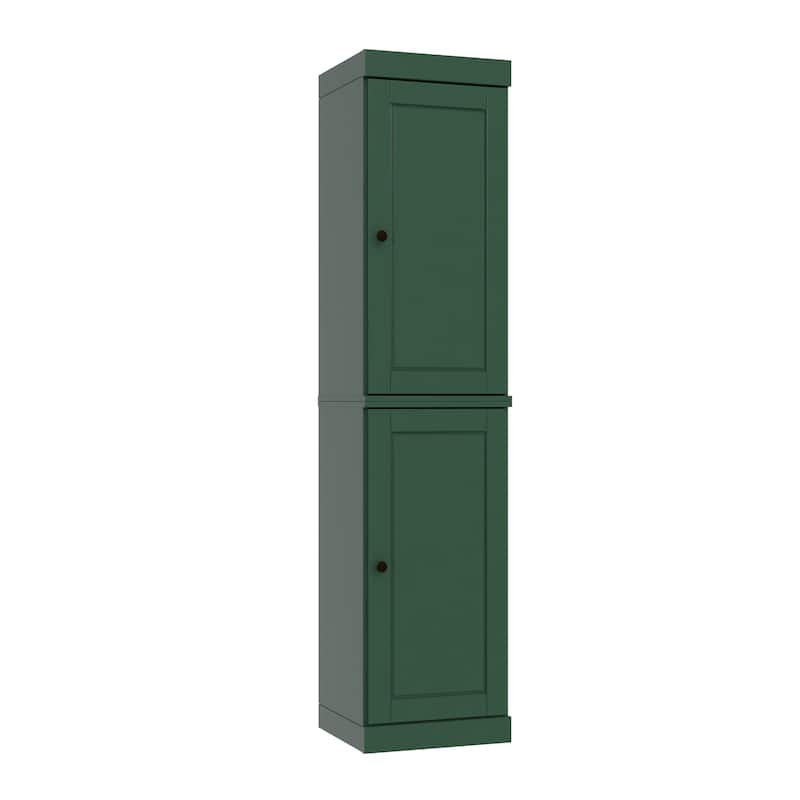 100% Solid Wood 16.5" Kitchen Pantry Cabinet with Doors by Palace Imports