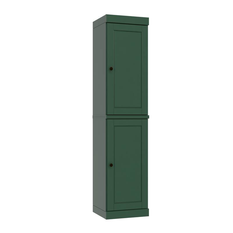 Palace Imports 100% Solid Wood Pantry Cabinet, Adjustable Shelves, 16.5" Wide, 71.5" Tall