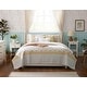 preview thumbnail 55 of 68, Madison Park Vanessa 6 Piece Cotton Percale Quilt Set with Throw Pillows Yellow - California King