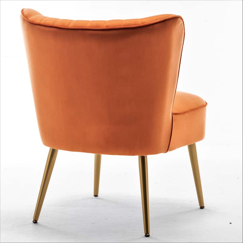 Us Pride Furniture Sauter 23.2" Wide Mid-Century Modern Microfiber Accent Chair