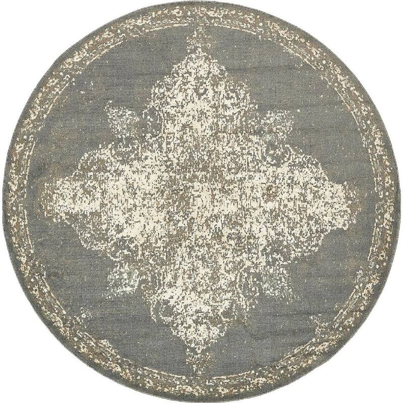 Contemporary Daisy Collection Area Rug