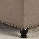 preview thumbnail 33 of 32, Large Square Storage Ottoman with Wooden Legs