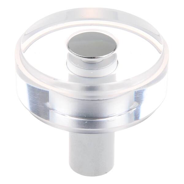 Shop Gliderite 1 1 2 In Round Clear Cabinet Knobs Polished Chrome 10 Pk Polished Chrome Overstock 31640729