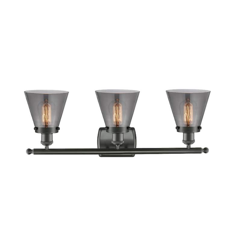 Innovations Lighting Small Cone 3 Light 26" Wide Vanity Light
