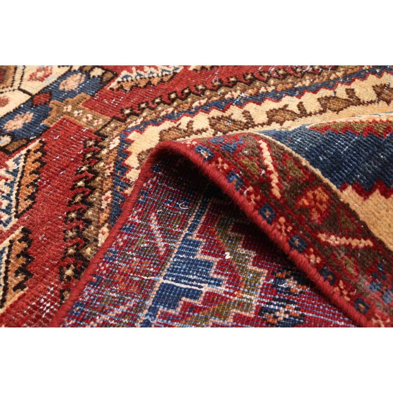 ECARPETGALLERY Hand-knotted Antalya Vintage Dark Red Wool Rug - 3'7 x 5'9