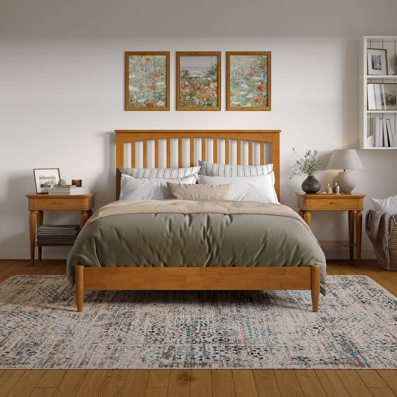 Becket Solid Wood Low Profile Platform Bed