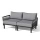 preview thumbnail 26 of 28, Outdoor Patio Aluminum PE Rattan Free Combination Sectional Sofa Conversation Seating Set