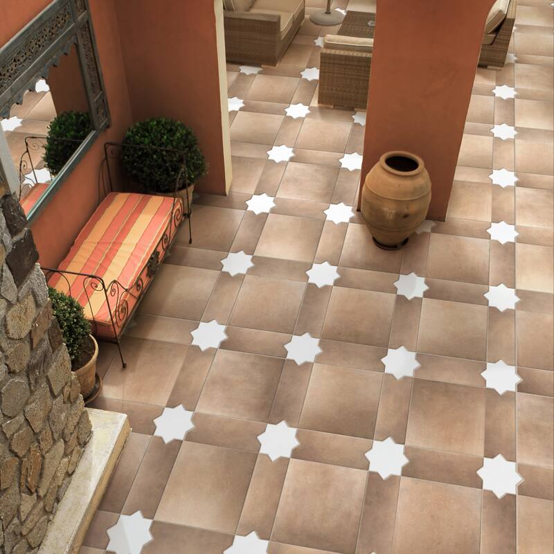 Merola Tile Argile Ferrara 17-5/8" x 17-5/8" Porcelain Floor and Wall Tile