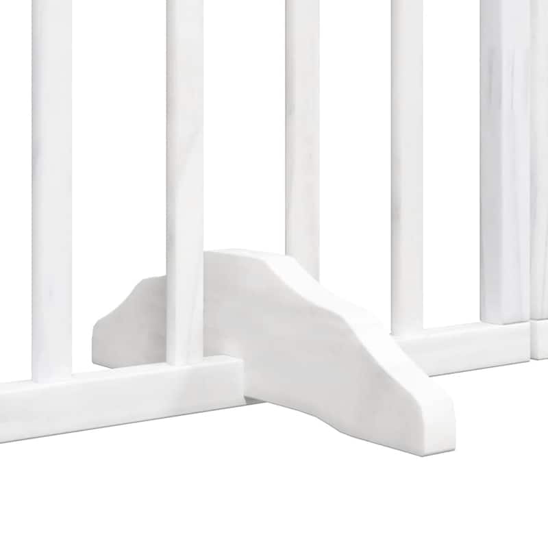 vidaXL Dog Gate Foldable Poplar Wood
