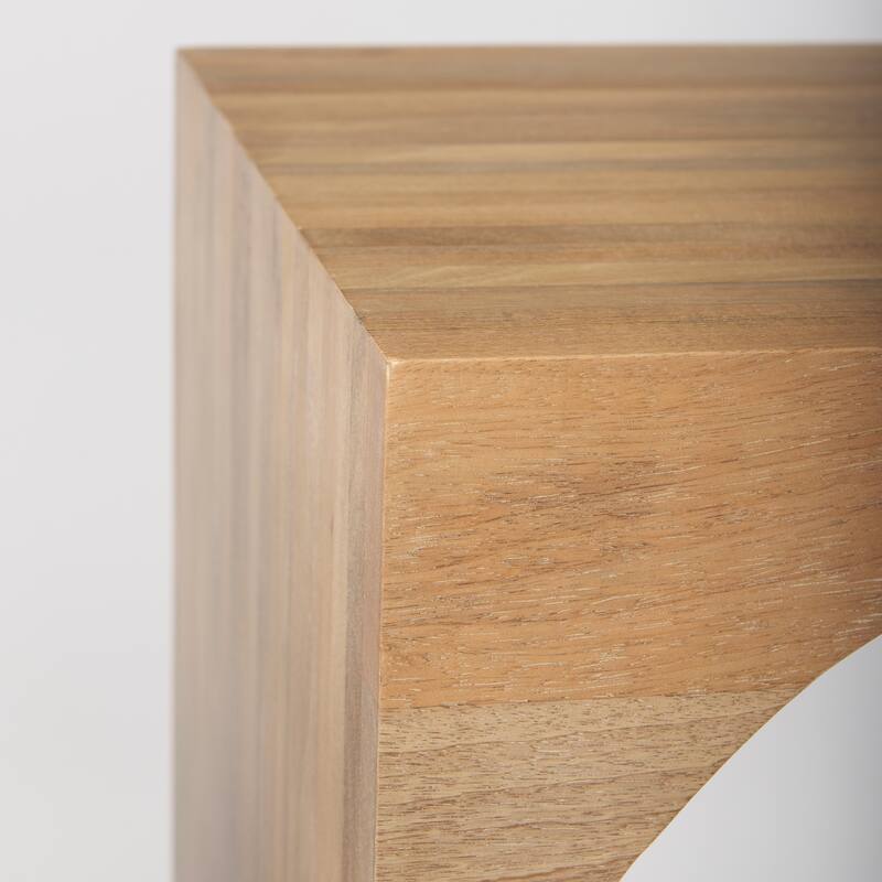 Chloe Light Brown Solid Wood Square Nesting Accent Tables (Set of 2) - 20L x 20W x 24H