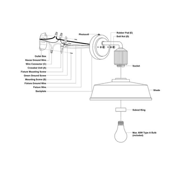 dimension image slide 1 of 2, Vaxcel Lighting T0750 Hammond 9" Tall Outdoor Wall Sconce
