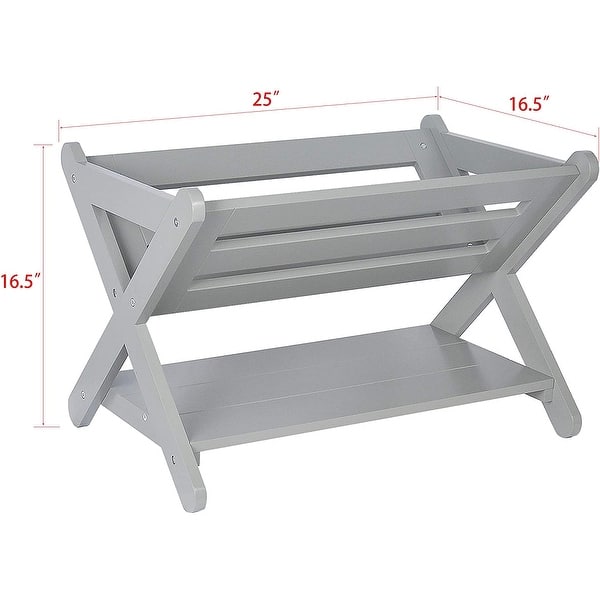 dimension image slide 1 of 2, UTEX Kids' Book Caddy Browser with Shelf, Kids Bookcase Storage with Shelf, Kids Book Storage Organizer for Toddlers, Kids