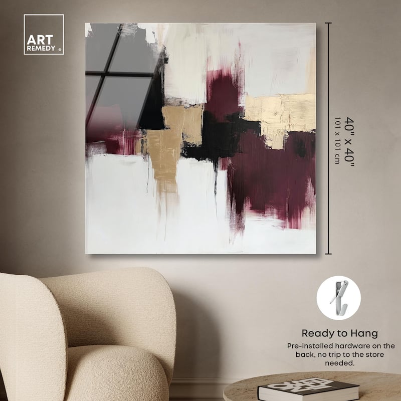 Golden Dusk III Acrylic by Art Remedy, Ready to Hang