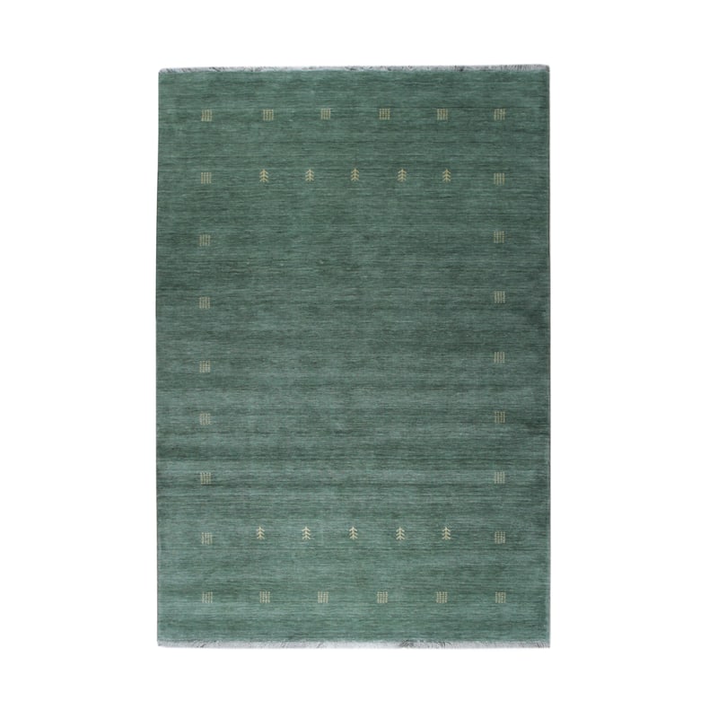 Green Contemporary Transitional Lori Baft Area Rug - Elegant and Timeless Design