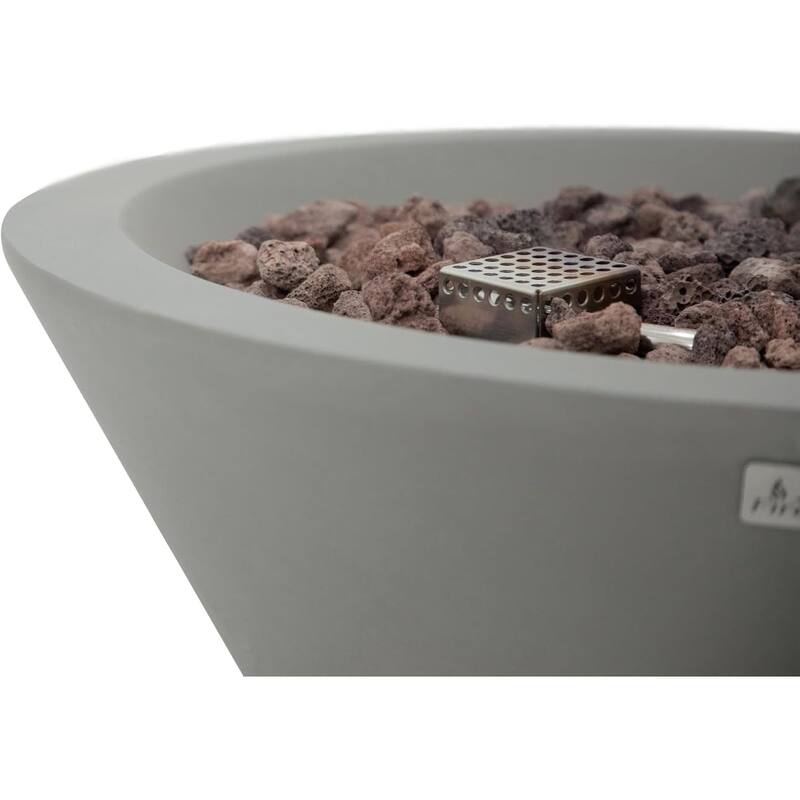 Portland 27" Round Concrete Fire Bowl by AMS Fireplace