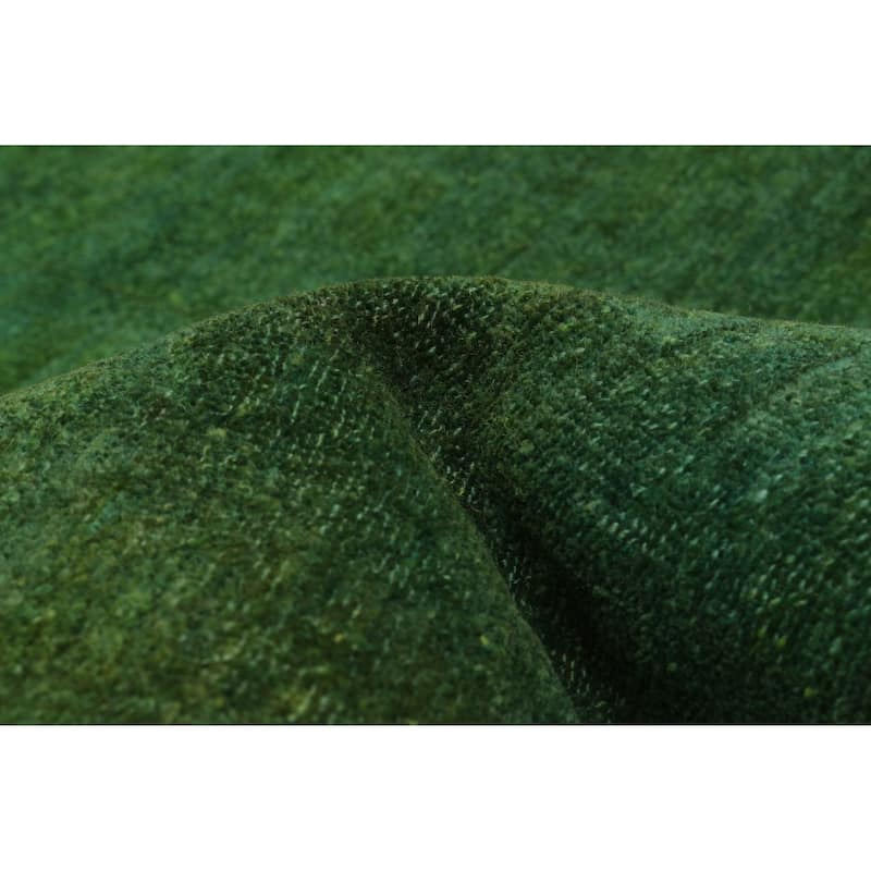 ECARPETGALLERY Hand-knotted Vibrance Green Wool Rug - 5'10 x 8'10