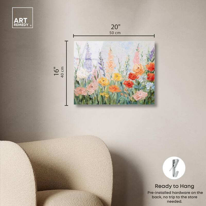 Summer Abundance I Acrylic by Art Remedy, Ready to Hang