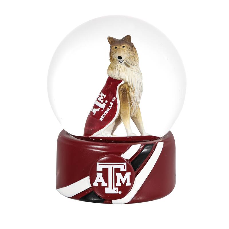Texas A and M 5 in. Glass Tabletop Snow Globe