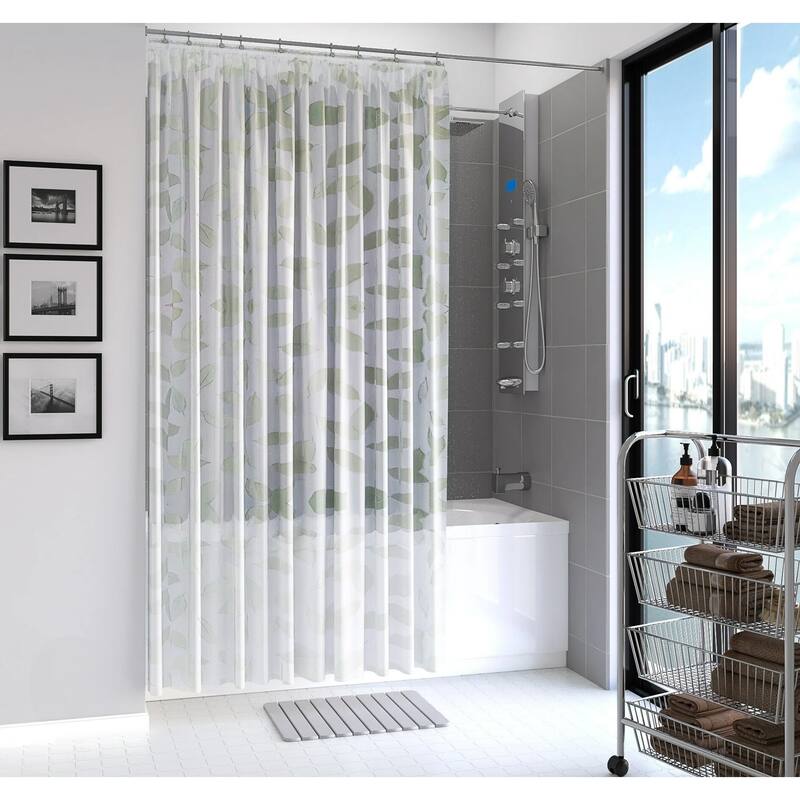 70" x 72" Leaf Pattern Shower Curtain