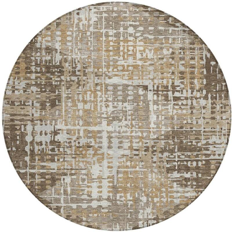 HomeRoots Geometric Transitional Rectangle Outdoor Rug