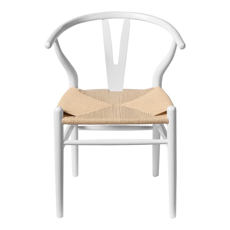 Albany-2 - Black - Natural Papercord Seat (Set of 2)