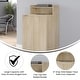 preview thumbnail 15 of 34, Commercial Grade Wooden Tray Top Trash Enclosure with Drop Hole