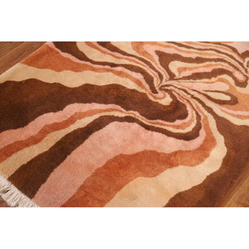 Traditional Kerman Persian Vintage Area Rug Handmade Wool Carpet - 3'2"x 5'3"
