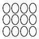preview thumbnail 22 of 44, Utopia Alley Shower Rings, Oval Shape Shower Curtain Rings for Bathroom, Rustproof Zinc Shower Curtain Hooks Rings, Set of 12