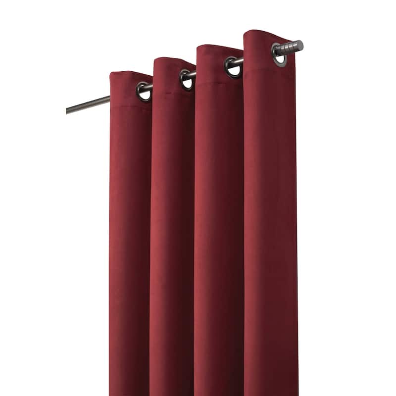 Thermaplus Navar Total Blackout Woven Faux Suede Curtain Panel