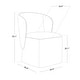 preview thumbnail 10 of 51, Spruce & Spring Kyle Morden Fabric Dining Room Chair with Casters Wrap-round Back
