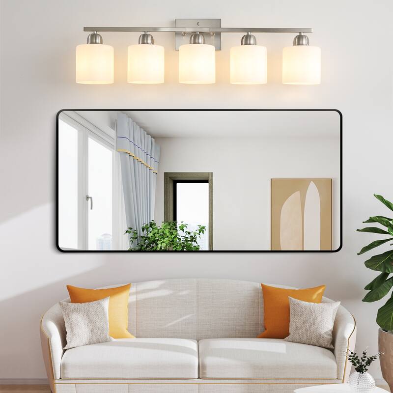 5-Light Brushed Nickel Vanity Light(No Bulbs Included)