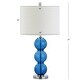 preview thumbnail 8 of 11, Ella 27" Glass Triple-Sphere LED Table Lamp, Mercury Silver/Chrome (Set of 2) by JONATHAN Y