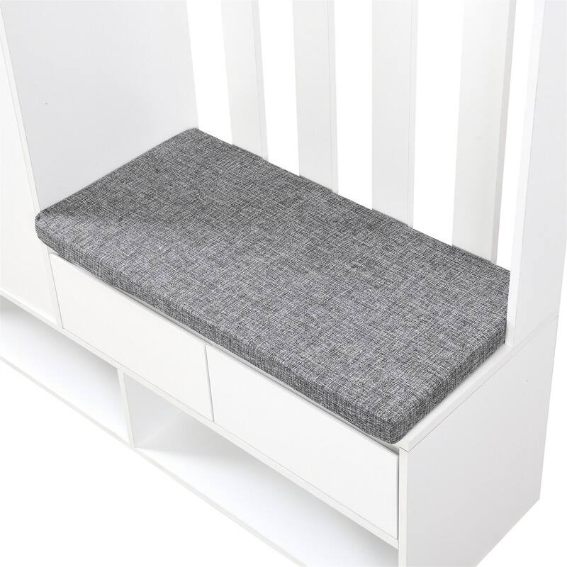 Multifunctional Hall Tree with Shoe Storage Bench, Cabinet & Drawers, Modern Coat Rack with 4 Hooks, Shoe Cabinet with Pegboard
