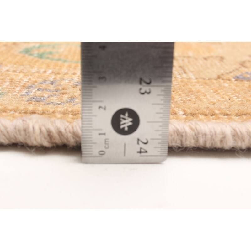 ECARPETGALLERY Hand-knotted Antalya Vintage Beige Wool Rug - 3'3 x 4'8