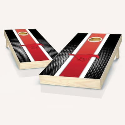SMU Mustangs Stripe Outdoor Cornhole Board Set