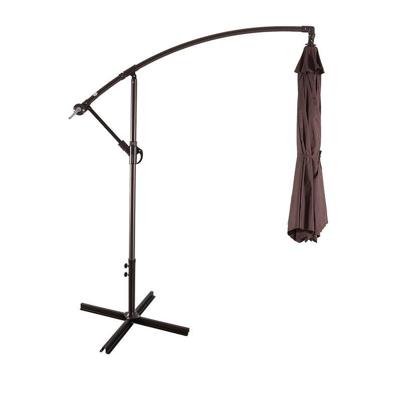 Weller 10-foot Offset Cantilever Hanging Patio Umbrella
