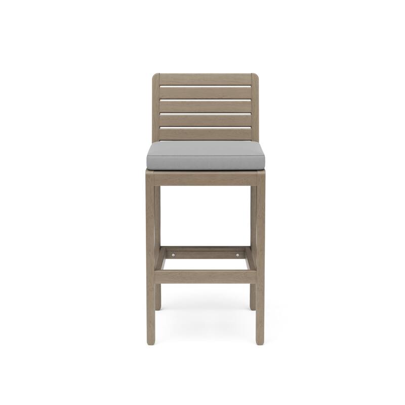 Homestyles Sustain Brown Wood Outdoor Barstool - 18" x 21" x 40"