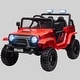 preview thumbnail 3 of 1, 12V Kids Electric Ride-On Truck with Parent Remote, 3 MPH Max Speed, 4 Suspension Wheels, Music, Horn & LED Lights Red