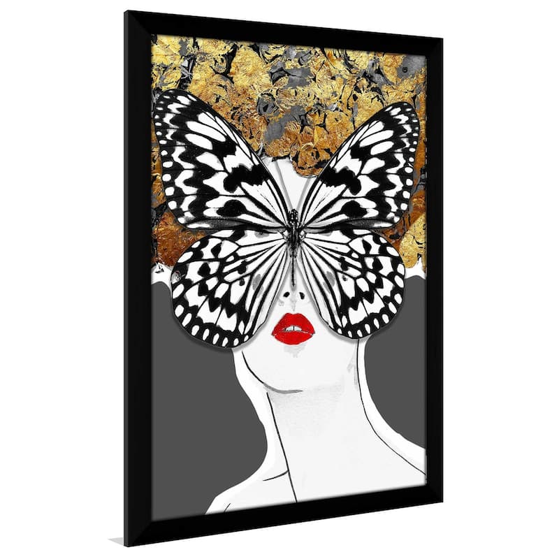 "Butterfly Face in Grey" by Jodi Print on Acrylic