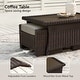 preview thumbnail 26 of 105, Murphy Outdoor Wicker Patio Outdoor Sofa Swivel Chair Coffee Table