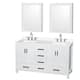 Option White, Chrome Trim, White Quartz Top