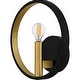 preview thumbnail 2 of 6, Winsland 1-Light Matte Black Wall Sconce