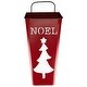 preview thumbnail 2 of 3, Set of 2 Red Noel and Green Joy Christmas Container Wall Hangings 19.75"