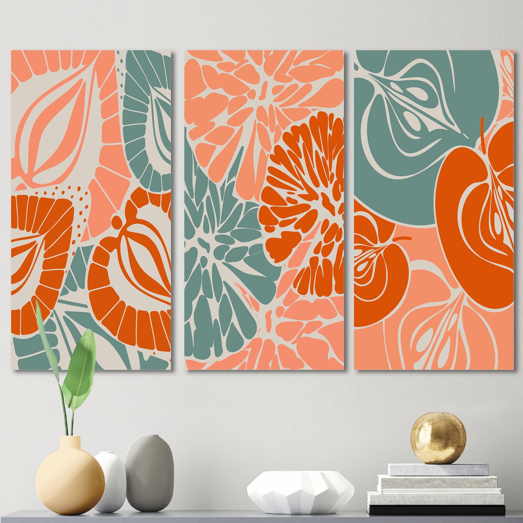 Design Art Retro Strawberry Orange Apple Traditional Artwork-image