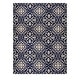 preview thumbnail 1 of 6, Gertmenian Grace Premium Multi-Size Multi-Colored Flatweave Indoor/ Outdoor Area Rug Collection 5'3"x7'5" - AMADORA NAVY