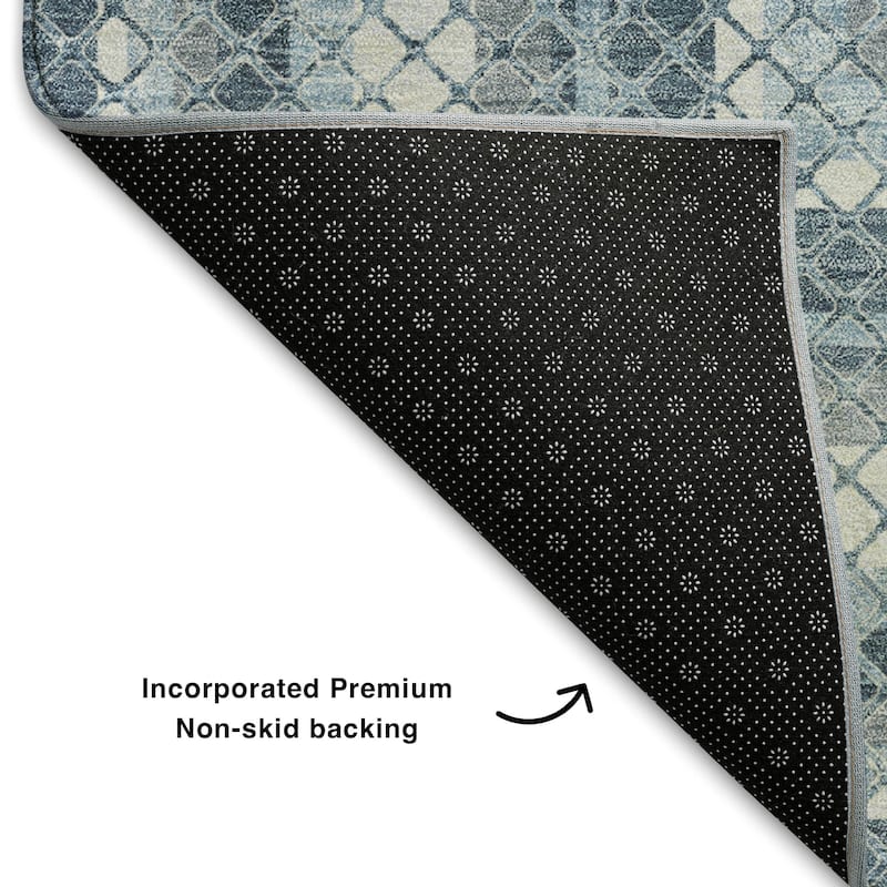 Premium Washable Super Soft Modern Borders Mayfield Rug