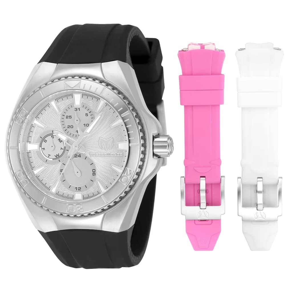 Technomarine Women's TM-124020 Cruise Quartz Chronograph Silver Dial Watch