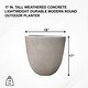 preview thumbnail 46 of 59, Kante 18 Inch Dia Round Concrete Planter, Indoor Outdoor Large Plant Pot