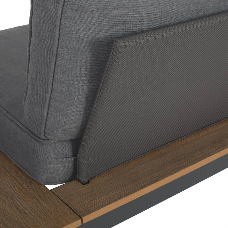 Norfolk Outdoor V-Shaped 5 Seater Sofa Set by Christopher Knight Home